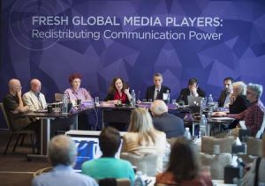 A discussion in progress at Doha Media Symposium. 