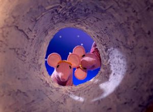  The Clangers are a family of pink, long-nosed, inventive and loveable mouse-shaped creatures who live on a small blue planet, out in the starry stretches of space, not far from Earth.