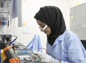 Students from the American University of Sharjah worked with MBRSC to design and build the nanosatellite.