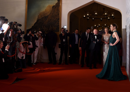 Emily Blunt attends the IWC Filmmakers award during day two of the 11th Annual Dubai International Film Festival held at the Madinat Jumeriah Complex on December 11, 2014 in Dubai, United Arab Emirates. (Photo by Gareth Cattermole/Getty Images for DIFF) *** Local Caption *** Emily Blunt