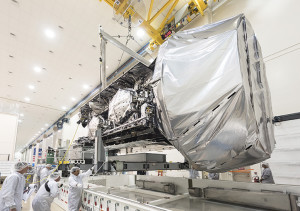 Fourth MUOS secure communications satellite reaches Cape Canaveral