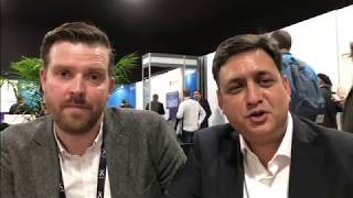 Amit Sharma and Martyn McKenna of Tata Communications on a 360-video proof-of-concept at F1 Singapore.