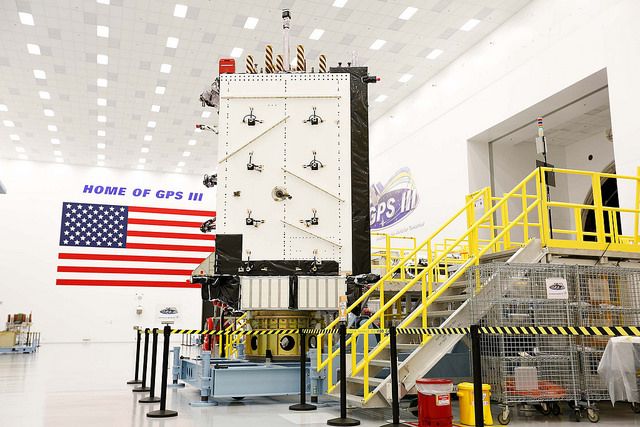 GPS III satellite integrated into space vehicle