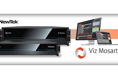NewTek demonstrates integration with Viz Mosart studio automation at NAB
