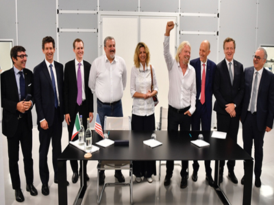 Virgin Galactic signs framework with ALTEC and SITAEL