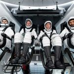 UAE astronaut Sultan Al Neyadi in SpaceX Crew-6 suit
